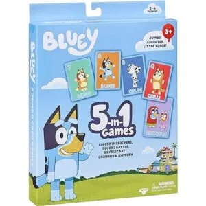El juego de cartas 5 en 1 de Bluey incluye 53 cartas_3