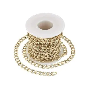Craftdady Cadena de aluminio sin soldar con bobina de_3