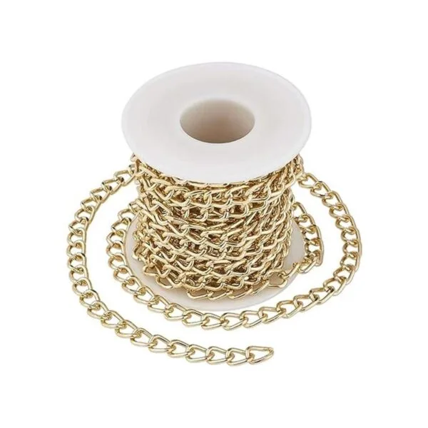 Craftdady Cadena de aluminio sin soldar con bobina de_3