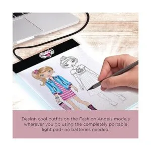 Fashion Angels Bloc de bocetos con luz de diseño de moda_5