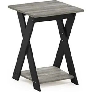 FURINNO Mesa auxiliar entrecruzada moderna y sencilla_1