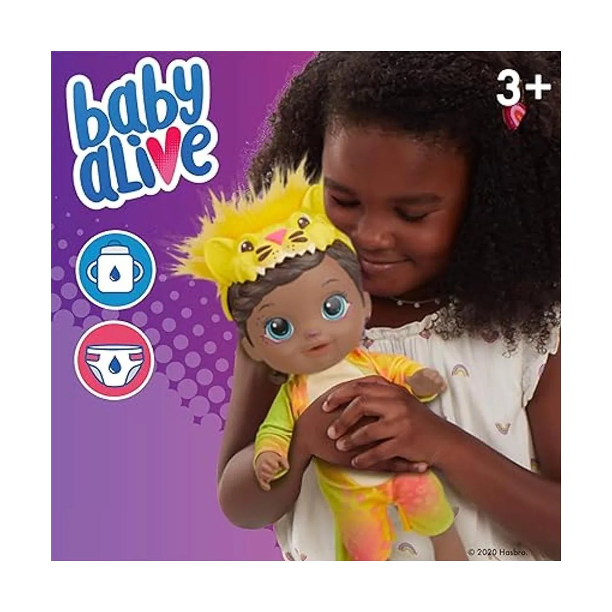 Baby Alive Muñeca Rainbow Wildcats león accesorios_4