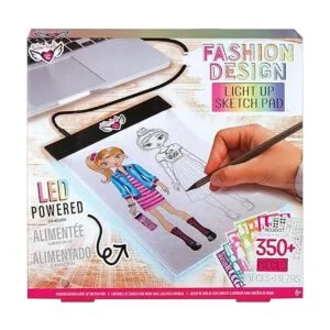 Fashion Angels Bloc de bocetos con luz de diseño de moda_2