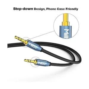 MillSO Divisor de audio hembra a 2 machos de 0.138 in TRS_3