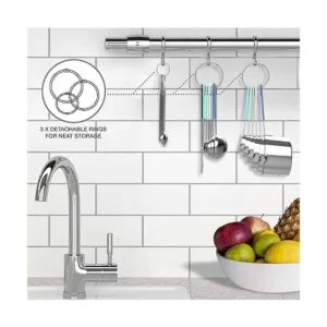 CuttleLab Juego de 22 tazas y cucharas medidoras de acero