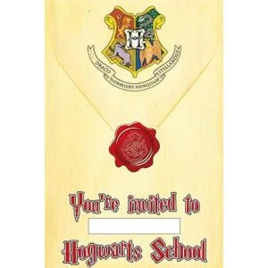 Tarjetas de invitación y sobres de Harry Potter 20_2