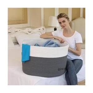 GOCAN Cesta de lavandería extra grande de almacenamiento_4