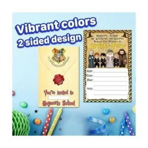 Tarjetas de invitación y sobres de Harry Potter 20_4