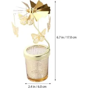 Garneck Soporte giratorio para velas de vela giratoria