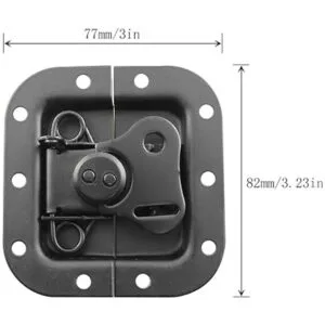 JCBIZ Pestillo empotrable de mariposa 3.228 x 3.031 in_5