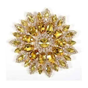 Broches de cristal de brillantes de cristal para