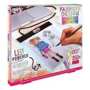 Fashion Angels Bloc de bocetos con luz de diseño de moda_1