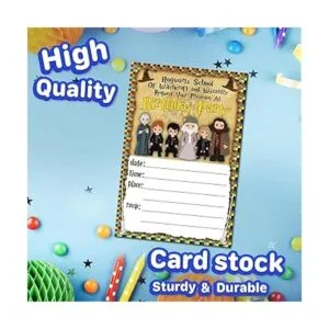 Tarjetas de invitación y sobres de Harry Potter 20_3