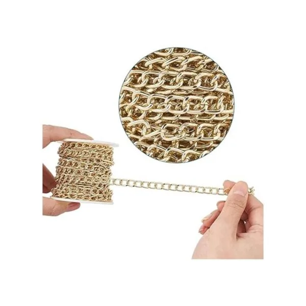 Craftdady Cadena de aluminio sin soldar con bobina de_2