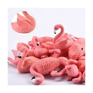 25 piezas de decoración de pastel de flamenco mini figuras_4