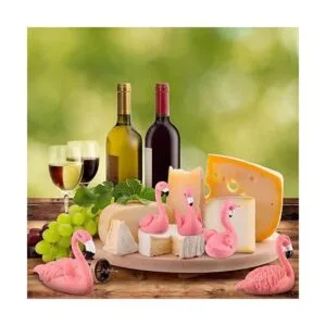 25 piezas de decoración de pastel de flamenco mini figuras_5