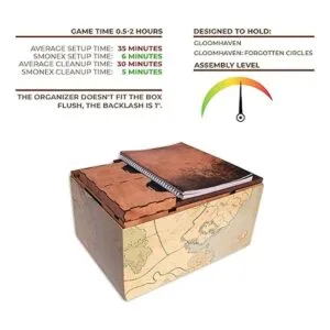 Smonex Organizador de madera y cuatro tablas de jugadores_2