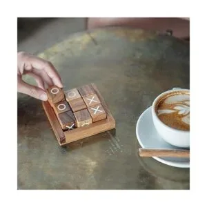 BSIRI Tic Tac Toe para niños y adultos mesa de café_4