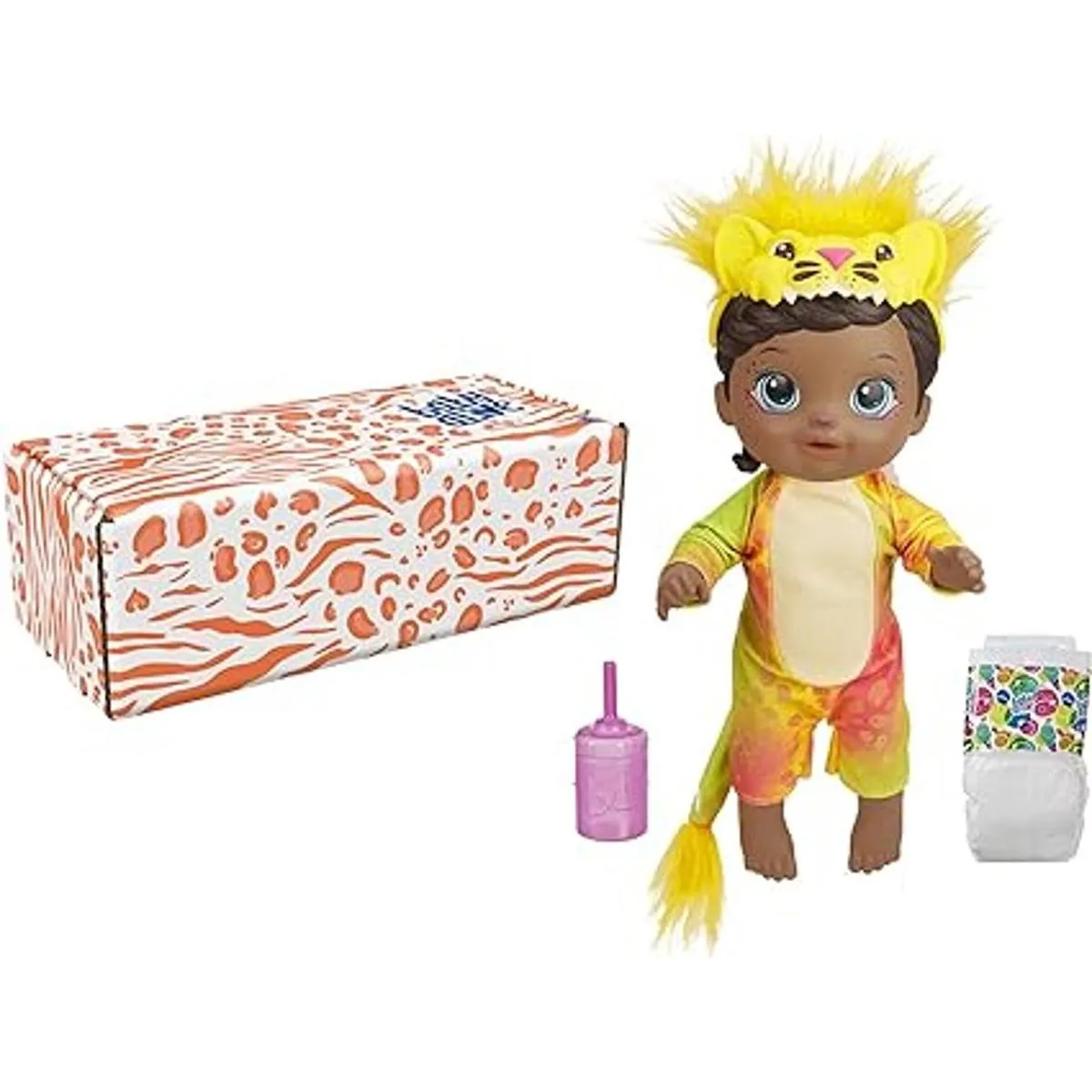 Baby Alive Muñeca Rainbow Wildcats león accesorios_3