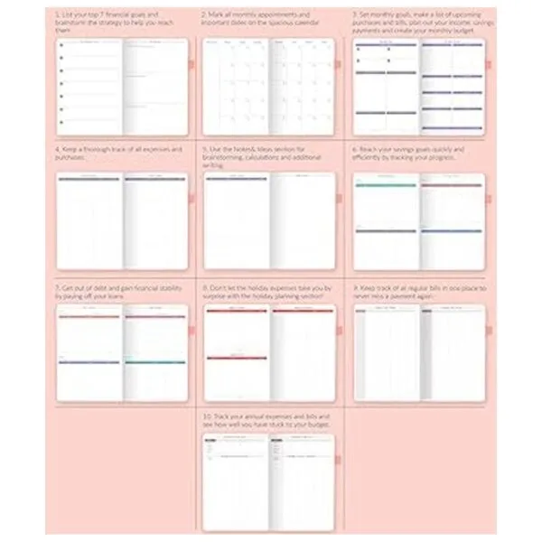 Libro de presupuesto de GoGirl Colorido organizador_6