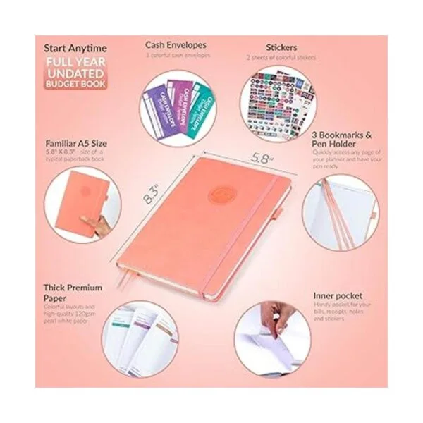 Libro de presupuesto de GoGirl Colorido organizador_3
