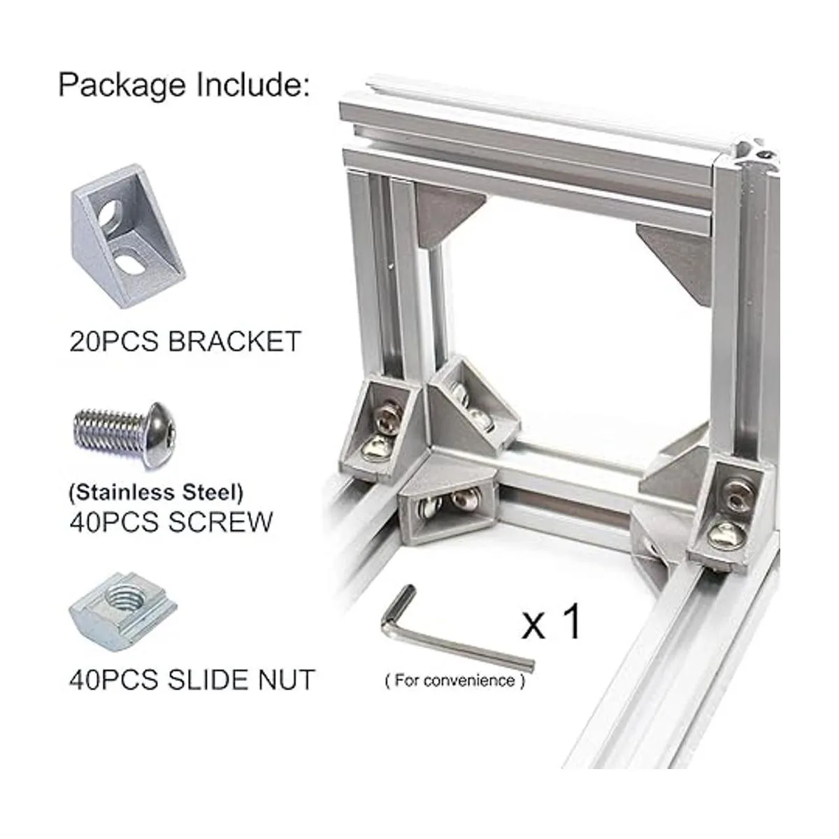 Serie 2020 de aluminio de extrusión perfil conjunto 20_2