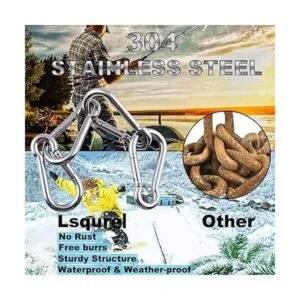 Gancho de resorte Lsquirrel 304 de acero inoxidable