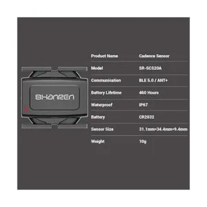 Sensor de velocidad y cadencia SHANREN Bluetooth ANT_3