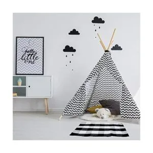 Alfombra a cuadros en blanco y negro Alfombra de algodón