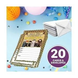 Tarjetas de invitación y sobres de Harry Potter 20_6