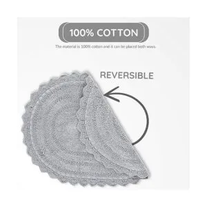 Alfombra de baño de algodón Alfombras crochet para puerta