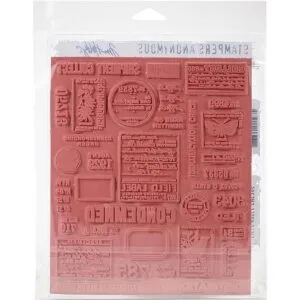 Stampers Anonymous Sello de montaje adjunto Tim Holtz de 7