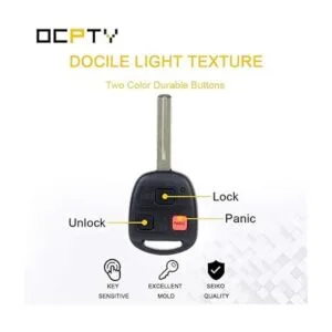 OCPTY 1 llavero de control remoto sin llave sin cortar_4