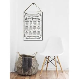 Losea Guide for Laundry Letrero de pared de madera