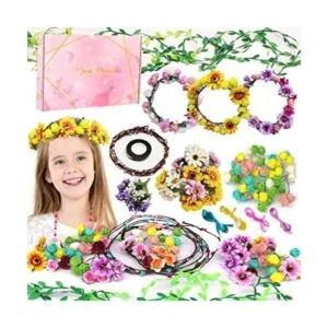 Kit de manualidades de coronas de flores haz tu propia_1