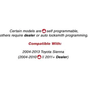 KeylessOption Mando a distancia para Toyota Sienna_4