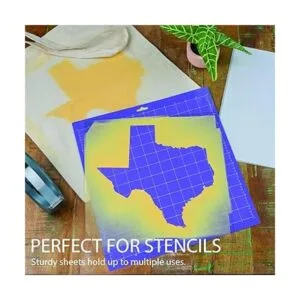 Samsill Paquete de 50 hojas de plástico transparente de 12_4