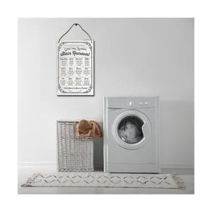 Losea Guide for Laundry Letrero de pared de madera