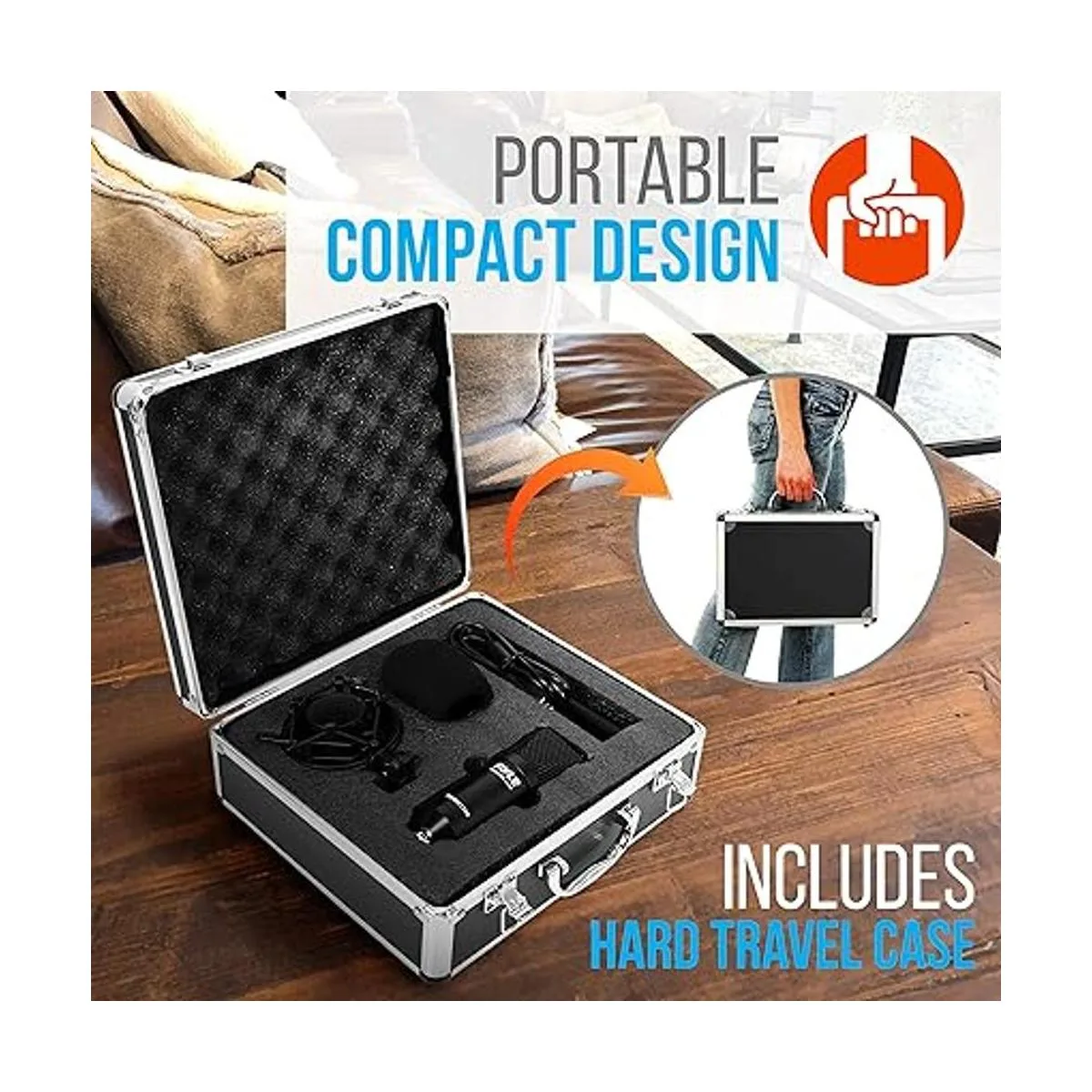 Kit de grabación de podcast de micrófono USB micrófono_2