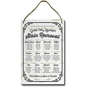 Losea Guide for Laundry Letrero de pared de madera