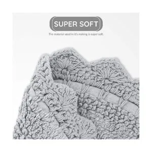 Alfombra de baño de algodón Alfombras crochet para puerta