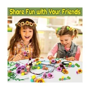 Kit de manualidades de coronas de flores haz tu propia_4