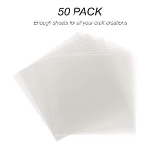 Samsill Paquete de 50 hojas de plástico transparente de 12_3