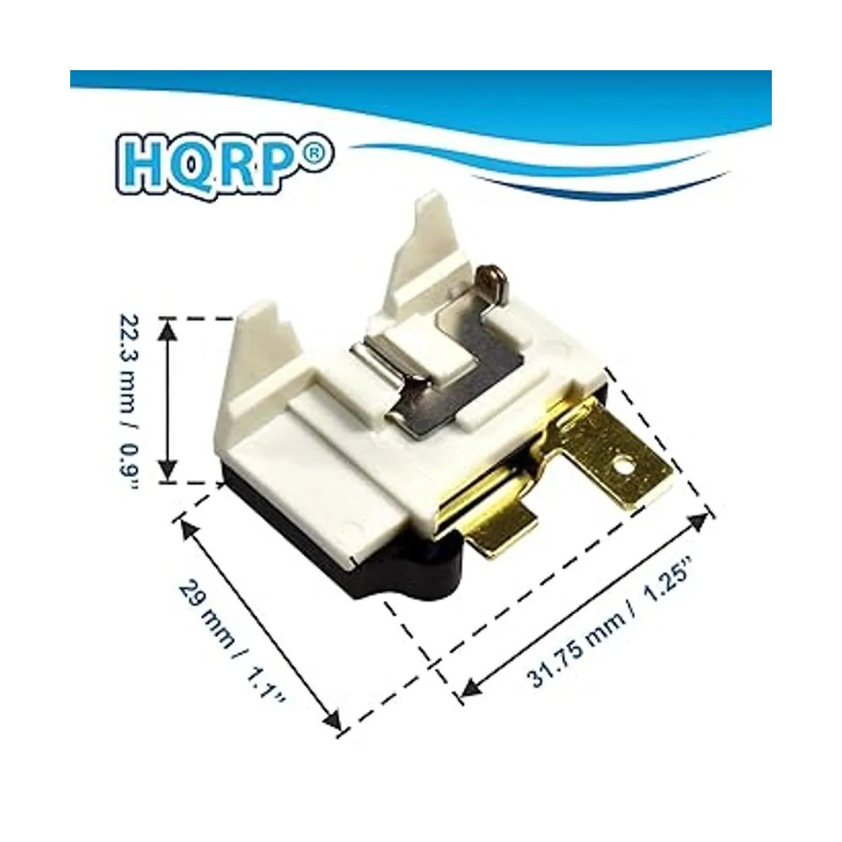 HQRP Compresor de 4.7 ohmios y 3 pines kit de relé de_3
