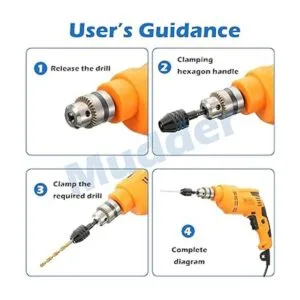 4 pedazos de taladro sin llave 14 18 116 pulgadas