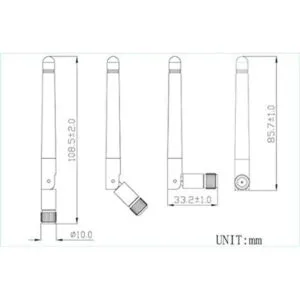 MASWELL Antena WiFi WiFi WiMAX y Bluetooth Perfil de_3