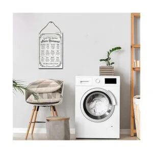 Losea Guide for Laundry Letrero de pared de madera
