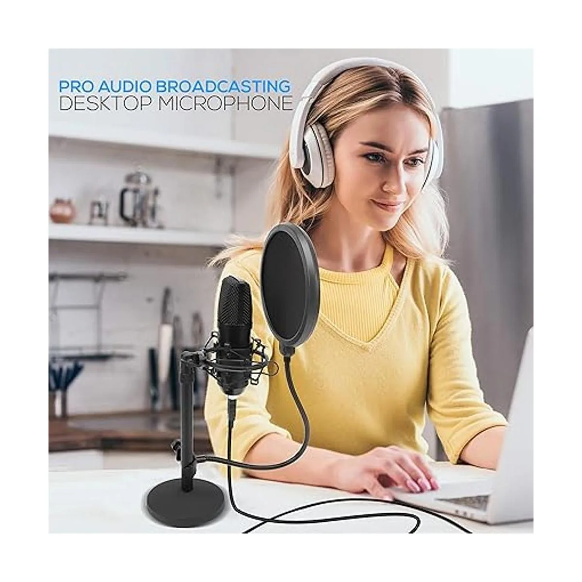 Kit de grabación de podcast de micrófono USB micrófono_5