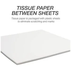 Samsill Paquete de 50 hojas de plástico transparente de 12_6