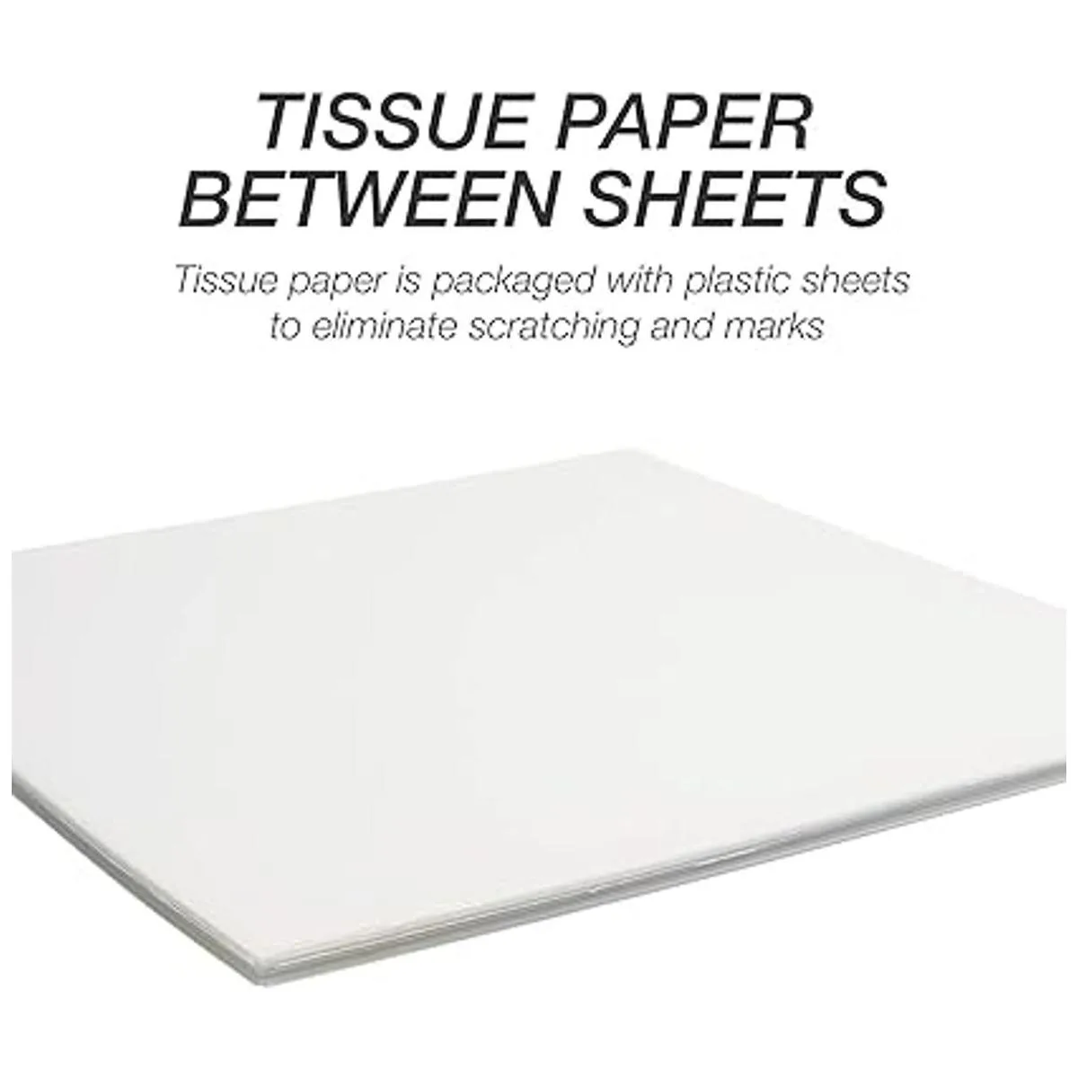 Samsill Paquete de 50 hojas de plástico transparente de 12_6